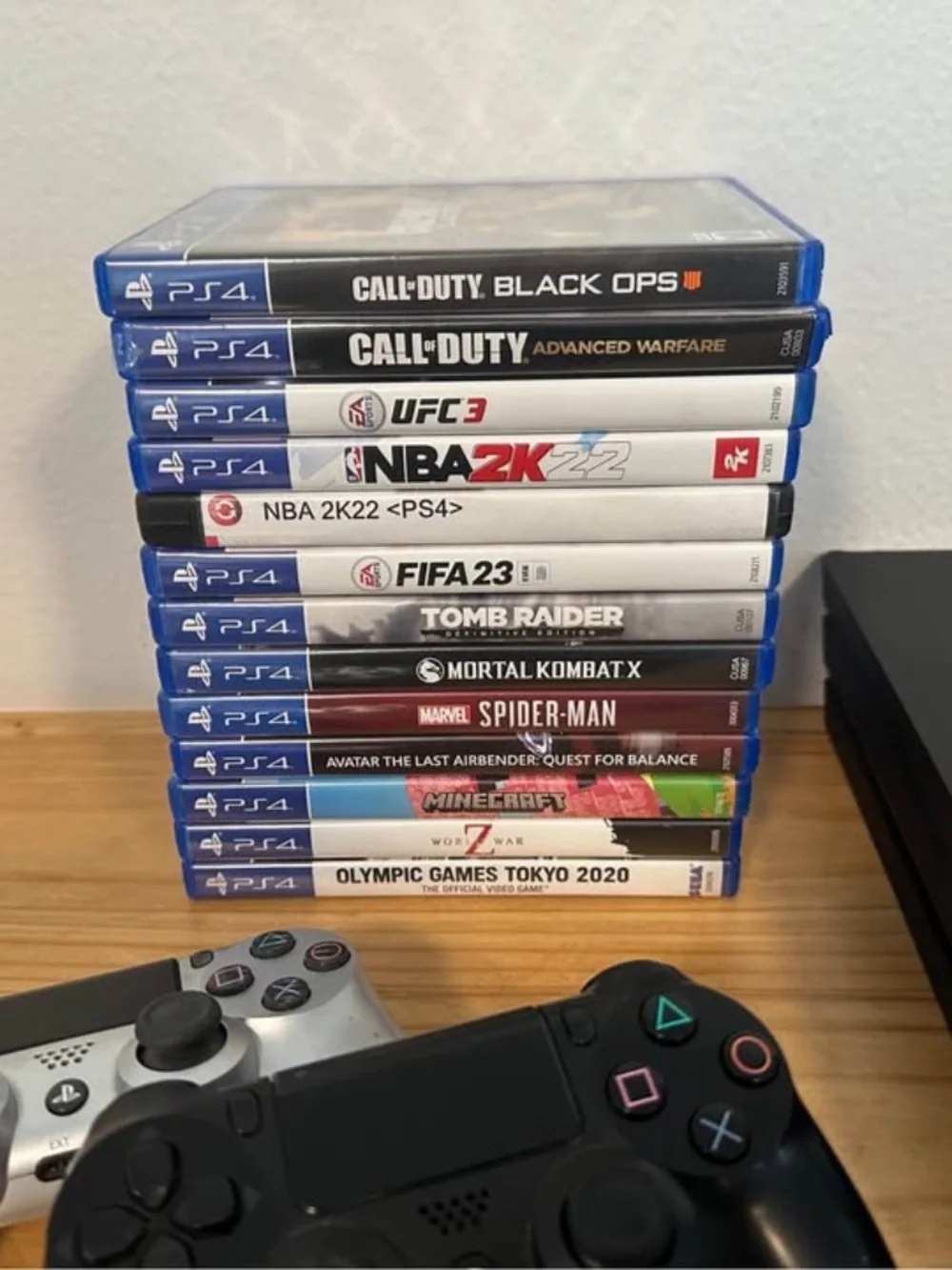PS4 PlayStation 4 Game Console 2 Controllers 13 PS4 Games Minecraft NBA2K & More